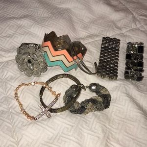 Statement bracelets bundle